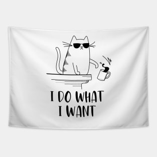 Cat I Do What I Want Design, Cat Tshirt, Cat Sticker, Men Women Kitten Tapestry