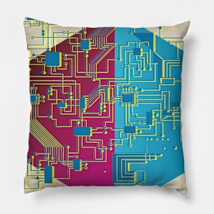 Futuristic Geometrical Design Pillow