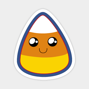 Another Cute Happy Candy Corn (Blue) Magnet