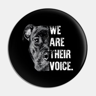 Love Pitbull We Are Their Voice Pin