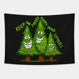 Earth and tree friendly shirt Tapestry