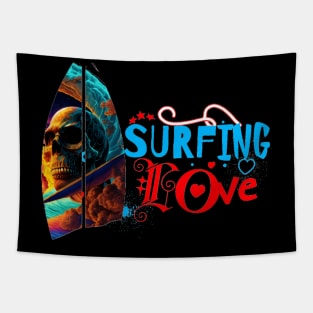 Surfing Riding Therapy, Hello Summer Vintage Funny Surfer Riding Surf Racing Surfing Lover Gifts Tapestry