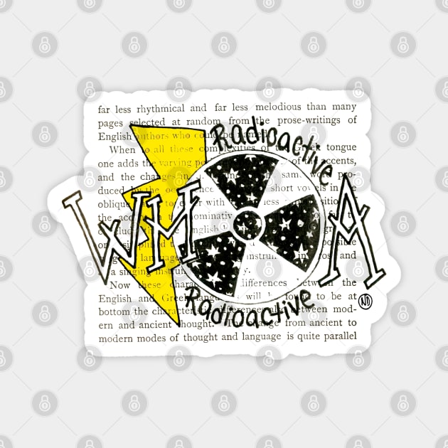 WHOA - black design w/color Magnet by Polkadotdreamer