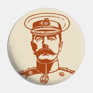 Horatio Herbert Kitchener - British Army Officer Pin