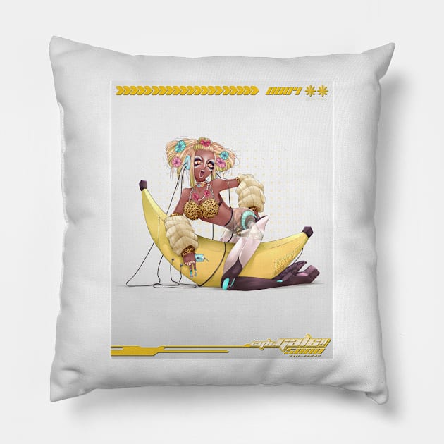 CYBER ☆ GAL 0004!! Pillow by PURIPRADO