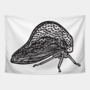 Treehopper Ink Art - cool and cute insect design - on white Tapestry