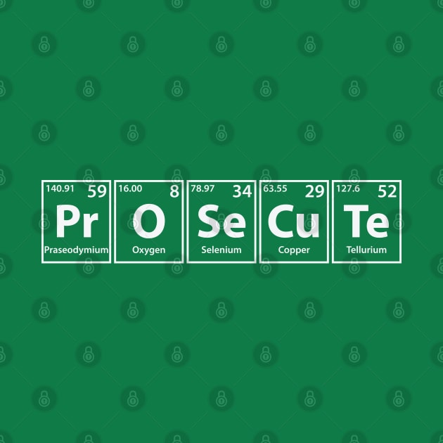 Prosecute (Pr-O-Se-Cu-Te) Periodic Elements Spelling by cerebrands