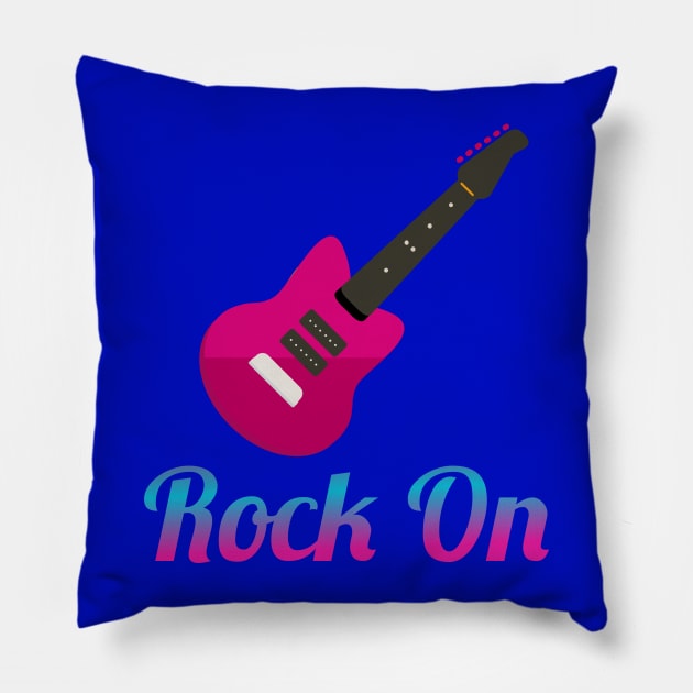 Rock On Pillow by Courtney's Creations