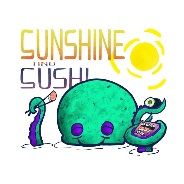 Sunshine And Sushi Octopus by jw608