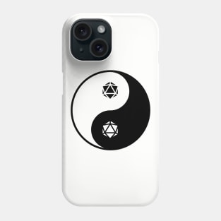 Yin Yang D20 Dice Phone Case