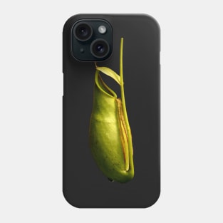 Nepenthes tropical pitcher plant botanical drawing carnivorous plant Phone Case