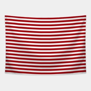 Red Nautical Lines Tapestry