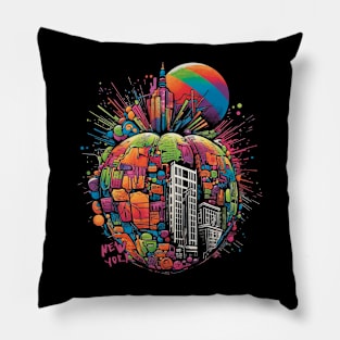 Surreal New York city Pillow