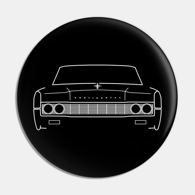 1967 vintage Lincoln Continental outline graphic (white) Pin by soitwouldseem