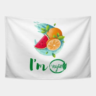 I am Vegan Tapestry