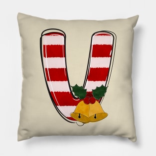 Letter V (Christmas Alphabet) Pillow