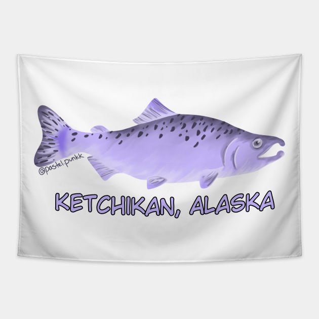 Ketchikan Salmon Tapestry by Pastel.Punkk