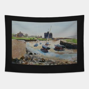 Portencross Harbour and Castle Tapestry