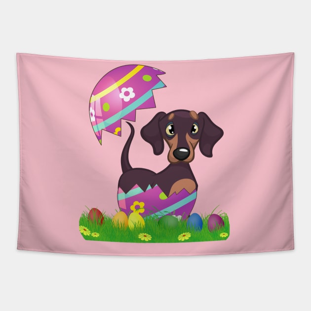 Easter dachshund easter funny gift Tapestry by DODG99