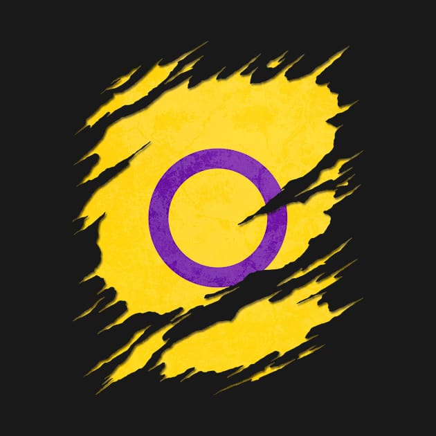 Intersex Pride Flag Ripped Reveal by wheedesign