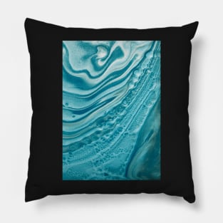 turquoise waves Pillow