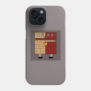 Muster mit verliebten Robotern - Retro-Roboter. Phone Case