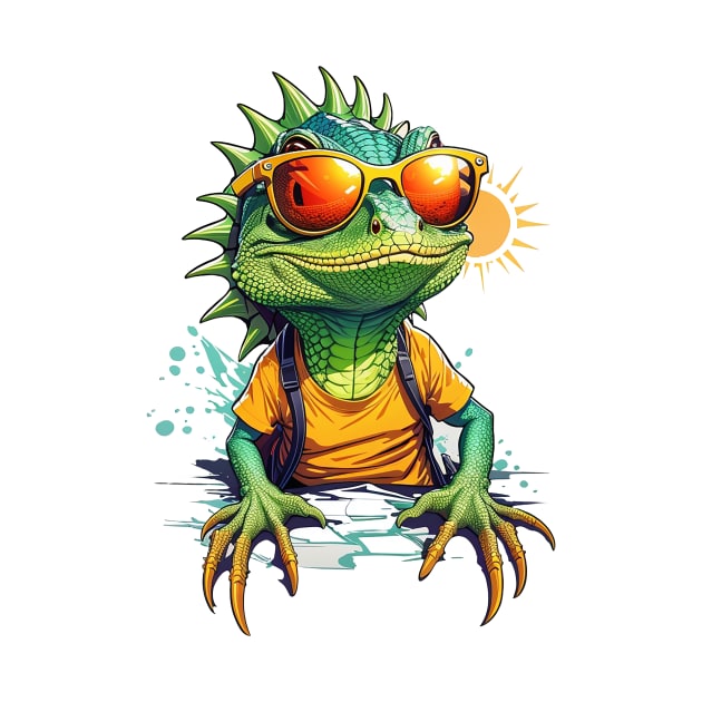 Cool Lizard in Sunglasses by NordicBadger