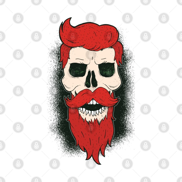 Bearded Skull by madeinchorley