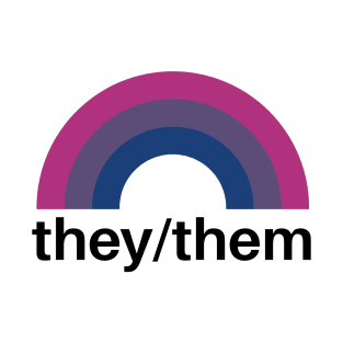 They Them Pronouns Bisexual T-Shirt