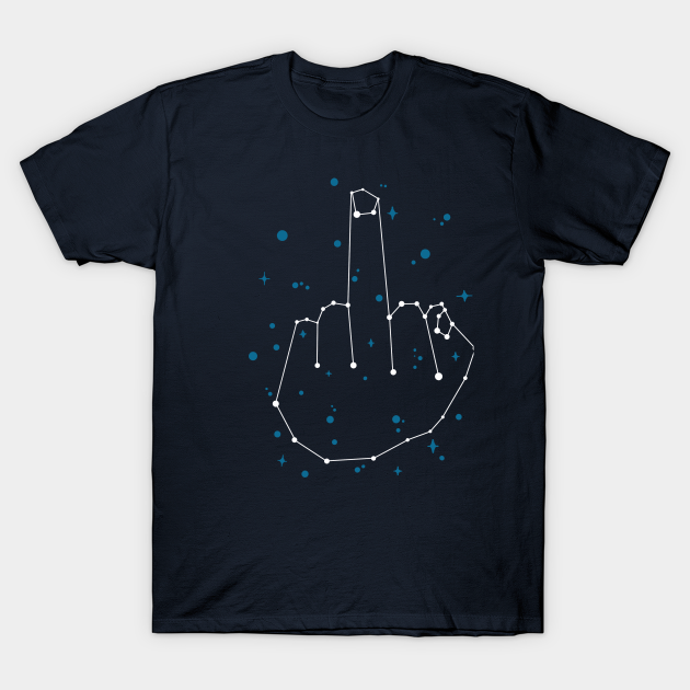 Discover Message from the Stars - Middle Finger - T-Shirt