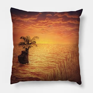 at the edge of the seas Pillow