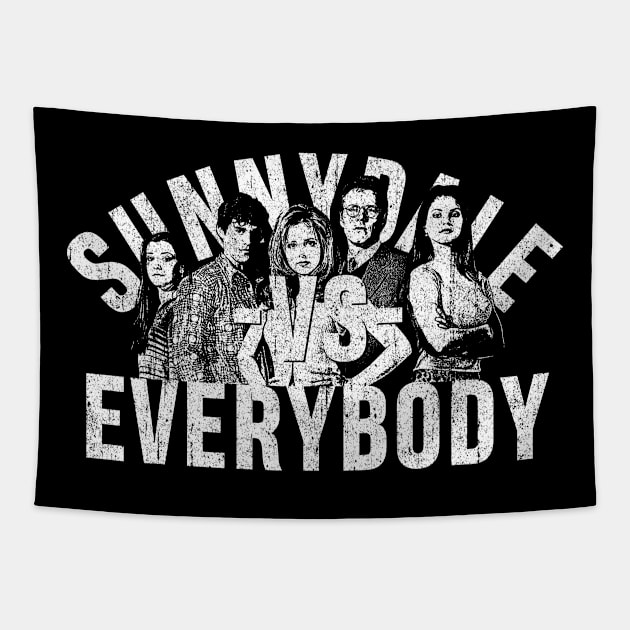 Sunnydale VS Everybody Tapestry by huckblade