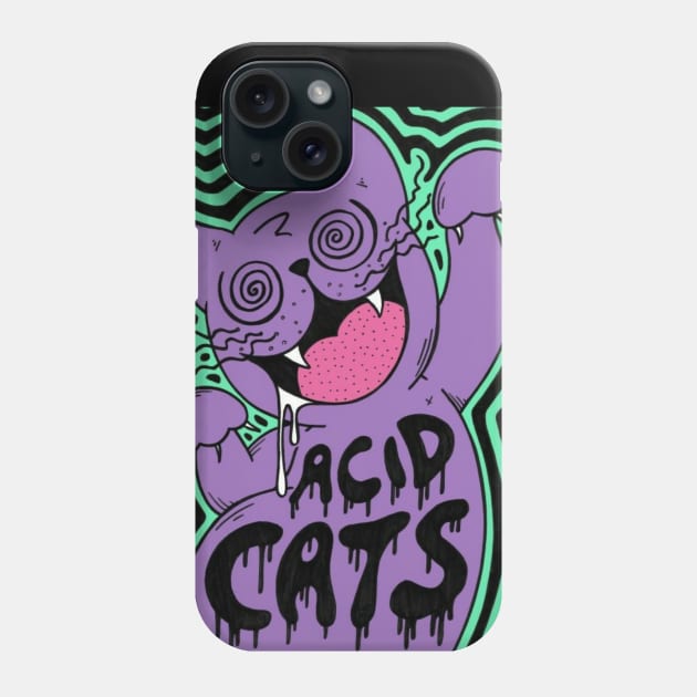 Acid cat Phone Case by aisyahks