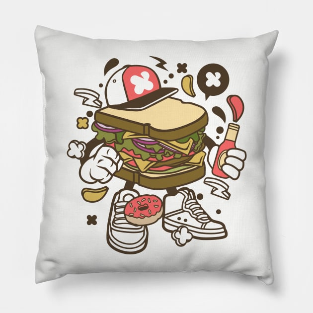 Royal sandwich deluxe Pillow by Superfunky