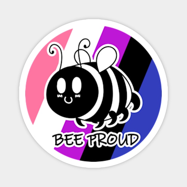 Bee Proud Genderfluid Flag Magnet by JadedOddity