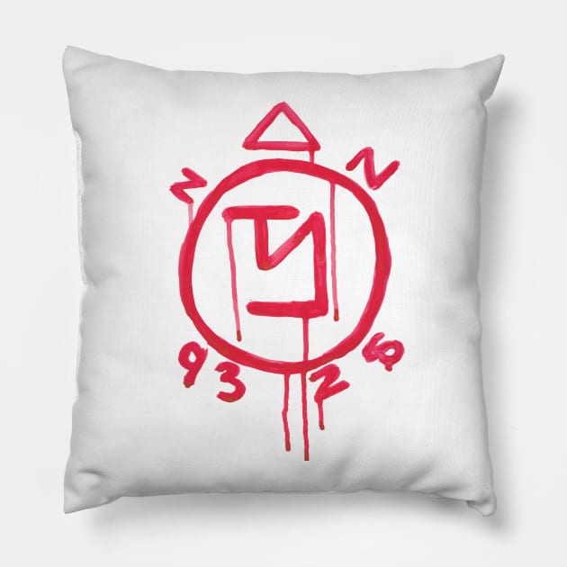 Supernatural Angel Banishing Symbol Pillow by adorpheus