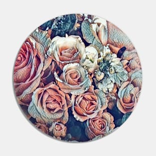 Antique roses pattern Pin