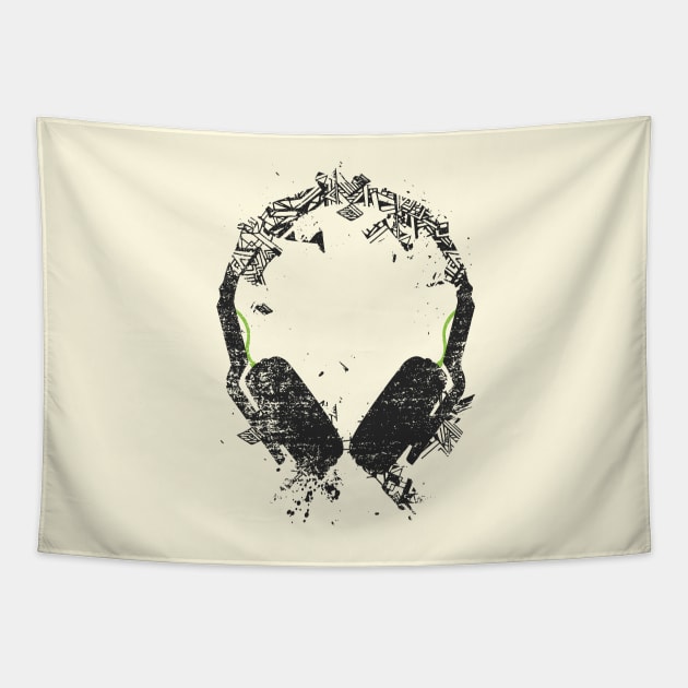 Art Headphones Tapestry by Sitchko