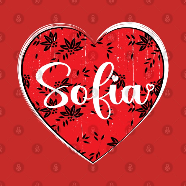 I Love Sofia First Name I Heart Sofia by ArticArtac