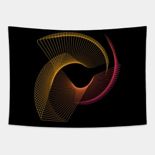 Galaxy geometric lineart modern Tapestry