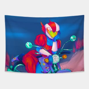 motor cross girl Tapestry