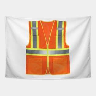 ORANGE SAFETY VEST Tapestry