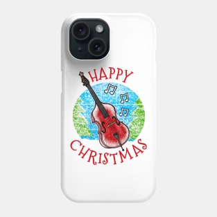 Christmas Double Bass Bassist Musician Xmas 2022 Phone Case