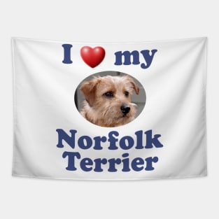 I Love My Norfolk Terrier Tapestry