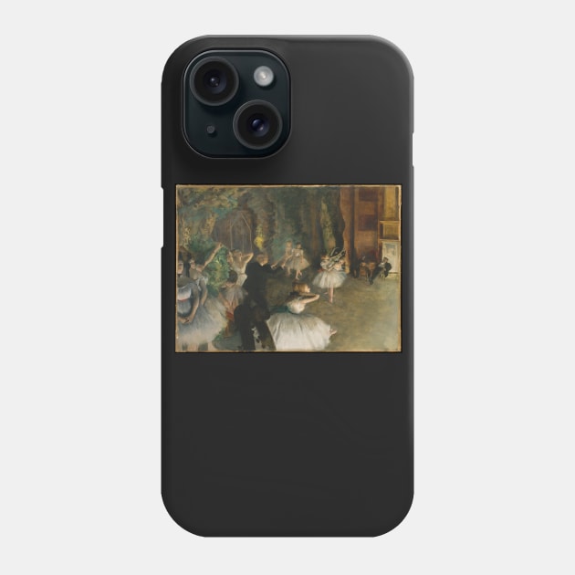 The Rehearsal of the Ballet Onstage Phone Case by EdgarDegas