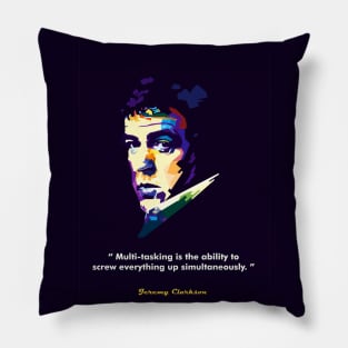 Jeremy Clarkson Wpap Pop Art Pillow