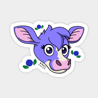 Bailey the Blueberry Cow - Original, Head (Part 2) Magnet