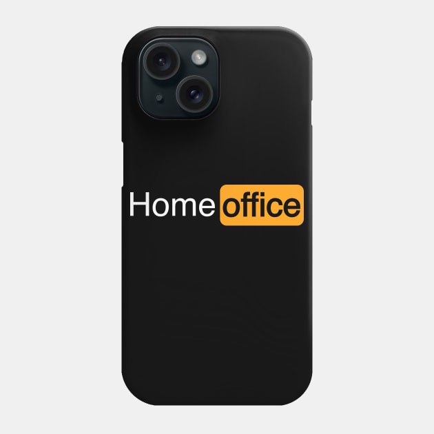 Funny Home Office Logo Design - Work from home Phone Case by Shirtbubble