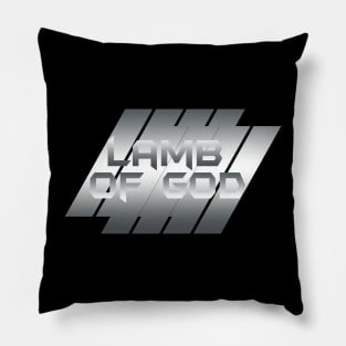 Metallic illustration Lamb Of God Pillow