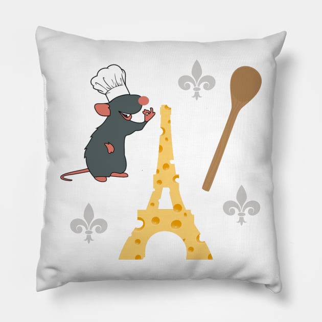 Ratatouille Pattern Pillow by Mint-Rose